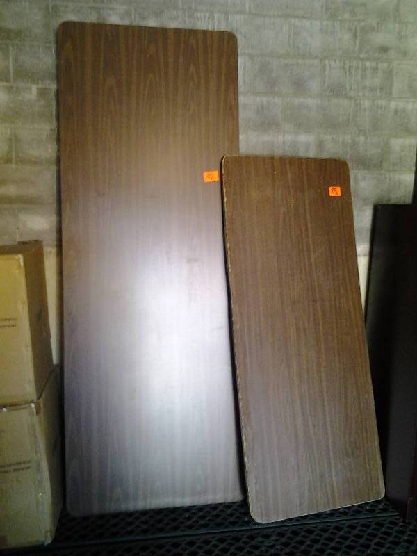 lot 85 image: 1-8 Foot Table Good Condition, 1-6 Foot Table Poor Condition