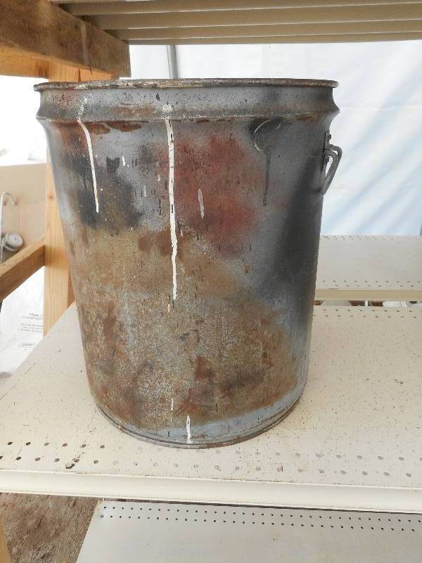 ALL METAL VINTAGE GREASE CAN