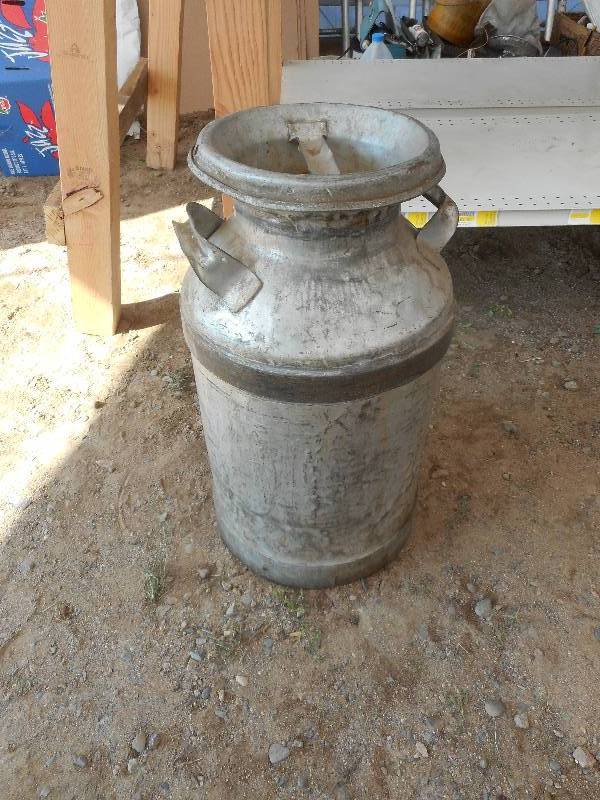 VINTAGE CREAM CAN AND COVER