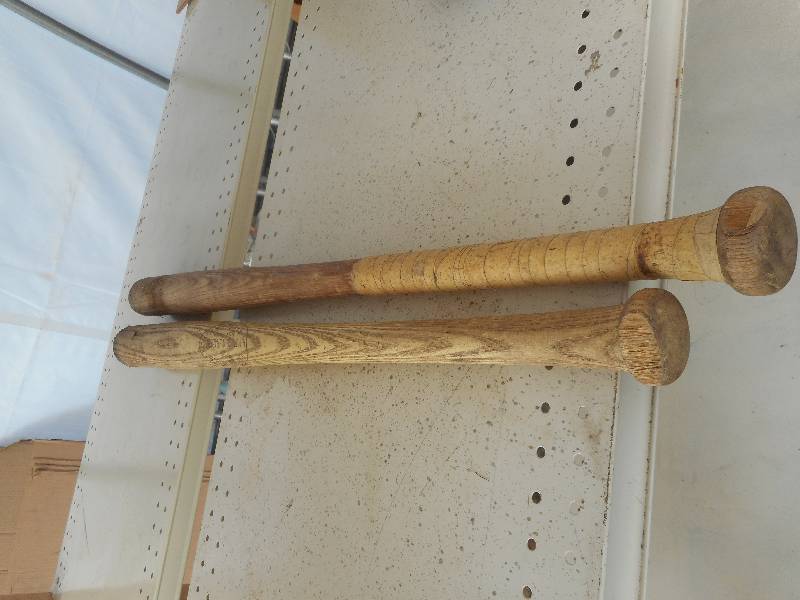 2 WOODEN BASEBALL BATS