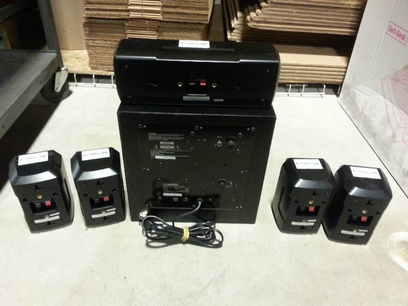 lot 21 image: Yamaha YST-SW012 5.1 Speaker Set