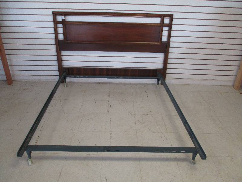 lot 1 image: Headboard and Bed Frame