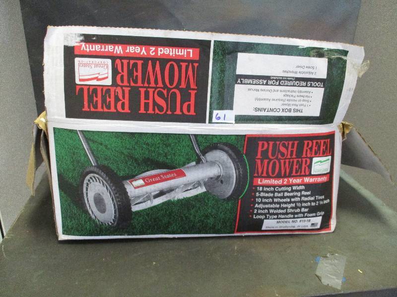 lot 61 image: Push Reel Mower