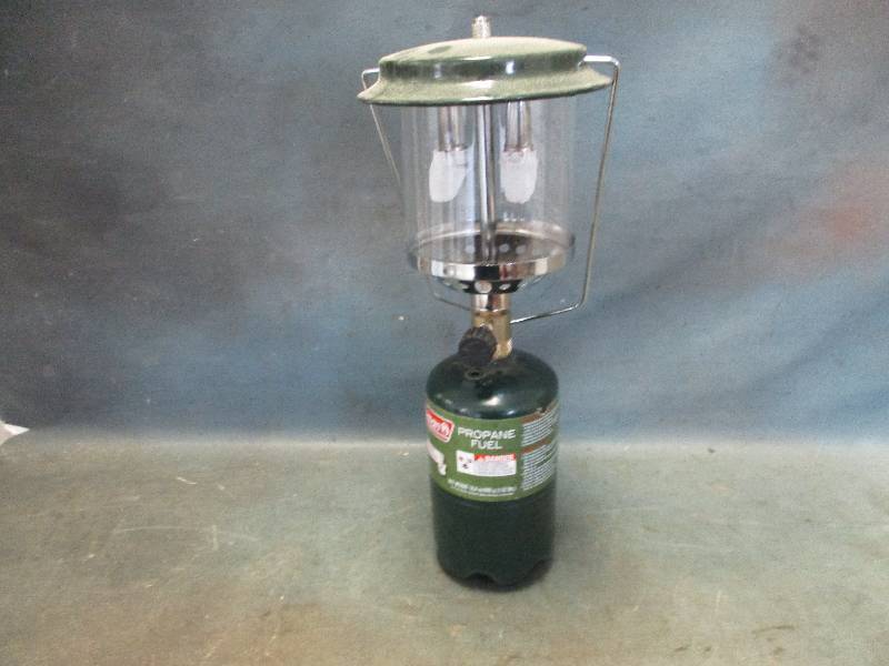 lot 69 image: Coleman Lantern & 1 LBS. Tank