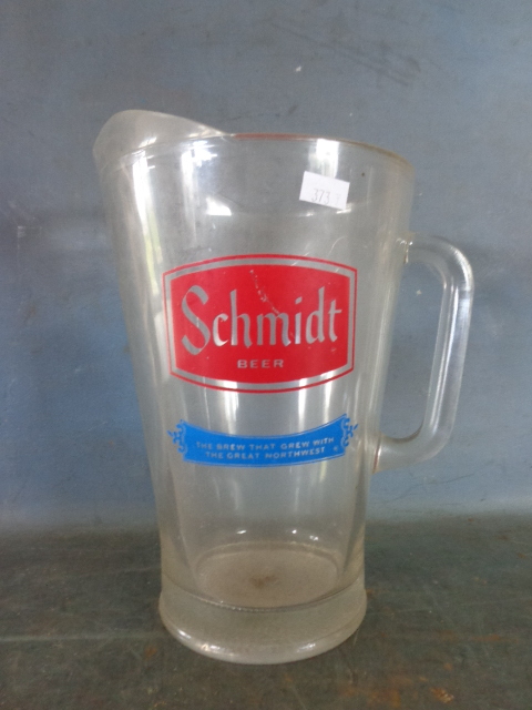 lot 116 image: Glass Schmidt Beer Pitcher