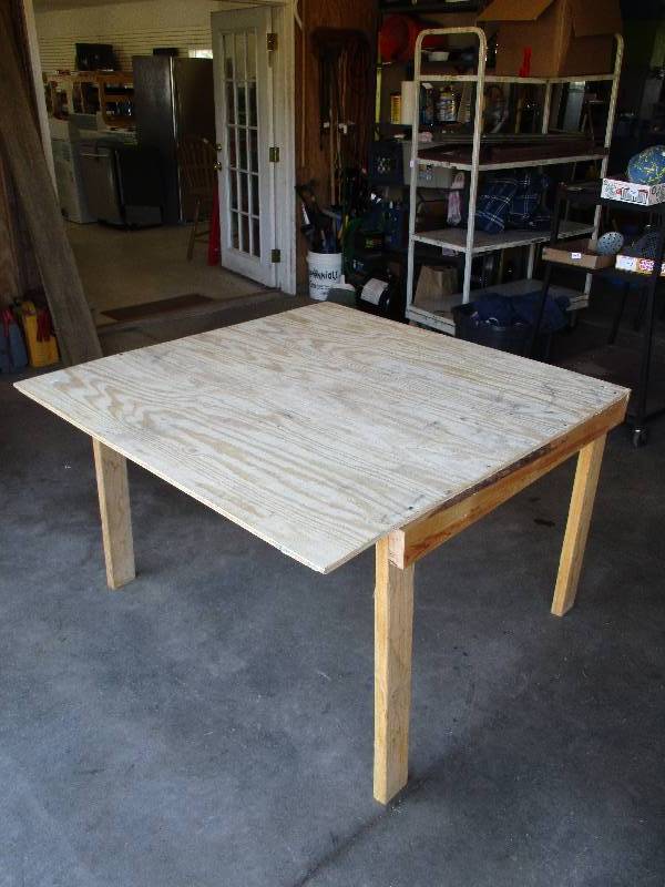 lot 126 image: Homemade Wood Table