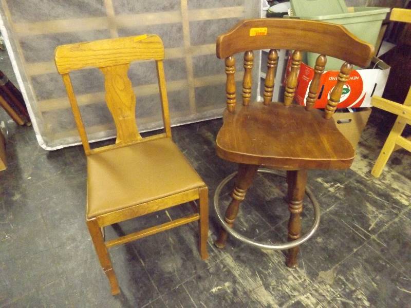 lot 91 image: Chair and Stool