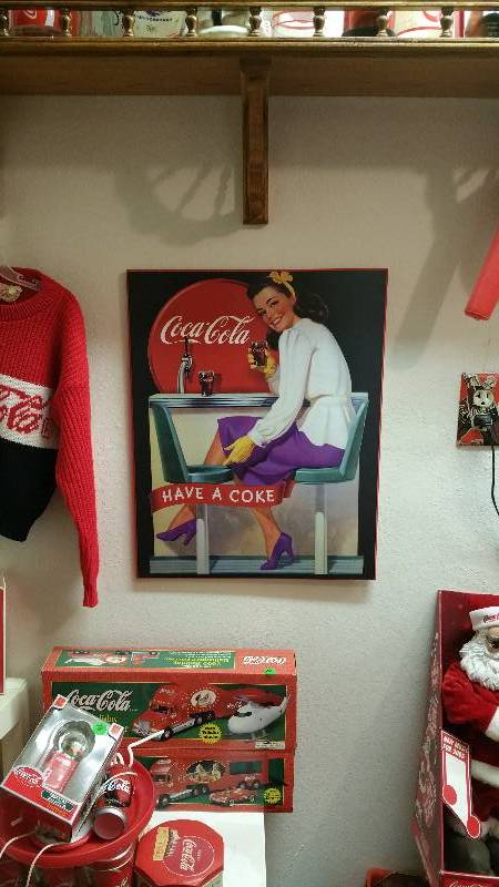 lot 19 image: Art Shoppe Old Time Coca-Cola Print