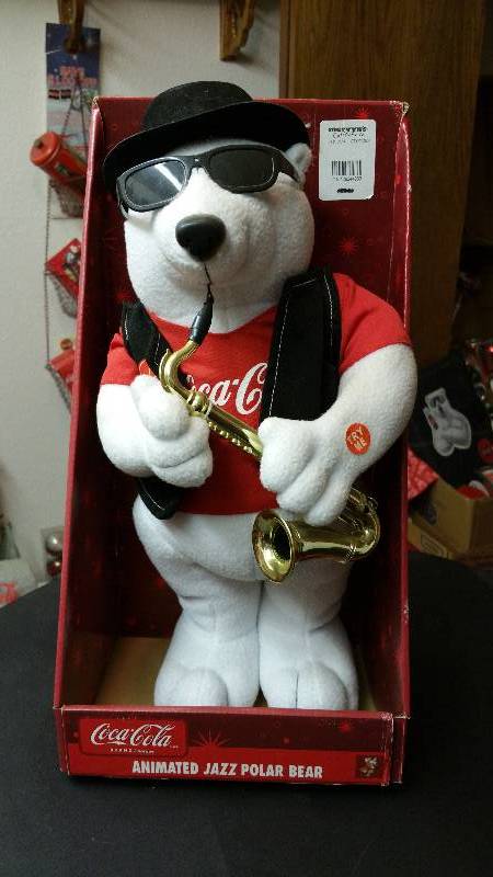 lot 21 image: Musical Coca-Cola Bear in Package