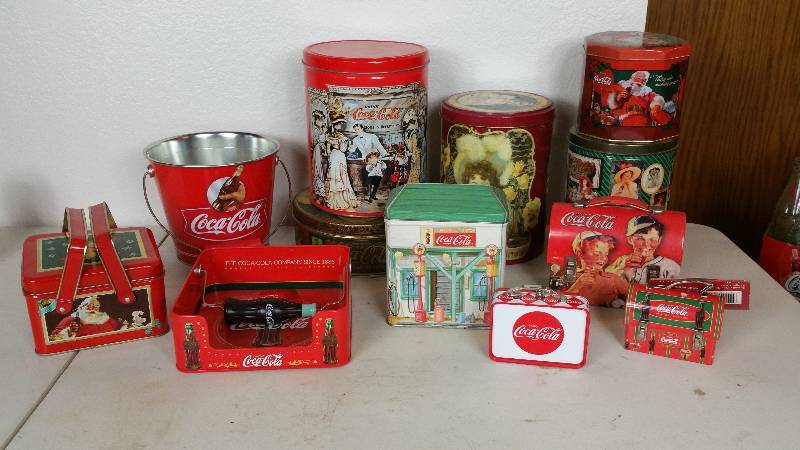 lot 66 image: Group of Coca-Cola Collectors Tins