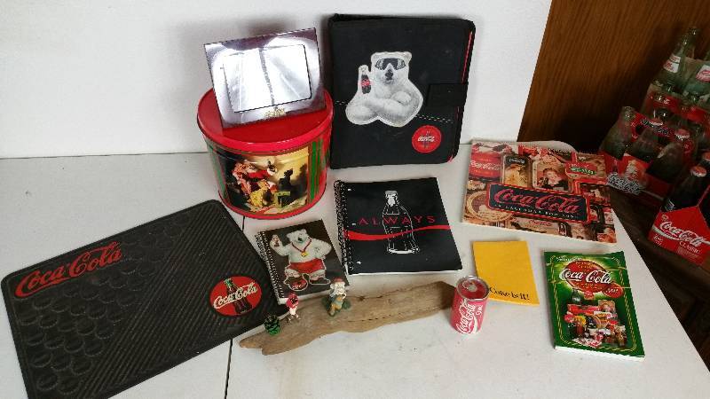 lot 78 image: Coca-Cola Price Guide, 1989 Holland Unopened Can, Picture Frame, More
