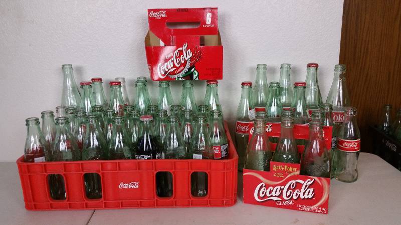 lot 87 image: Approx (44) 8oz and Larger Coca-Cola Bottles w Tray