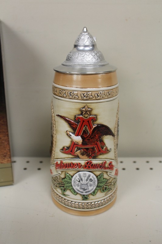 lot 112 image: Vintage Anheuser Busch Beer Stein