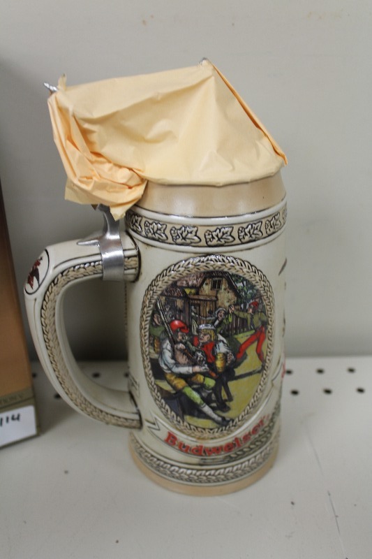 lot 114 image: Vintage Anheuser Busch Beer Stein