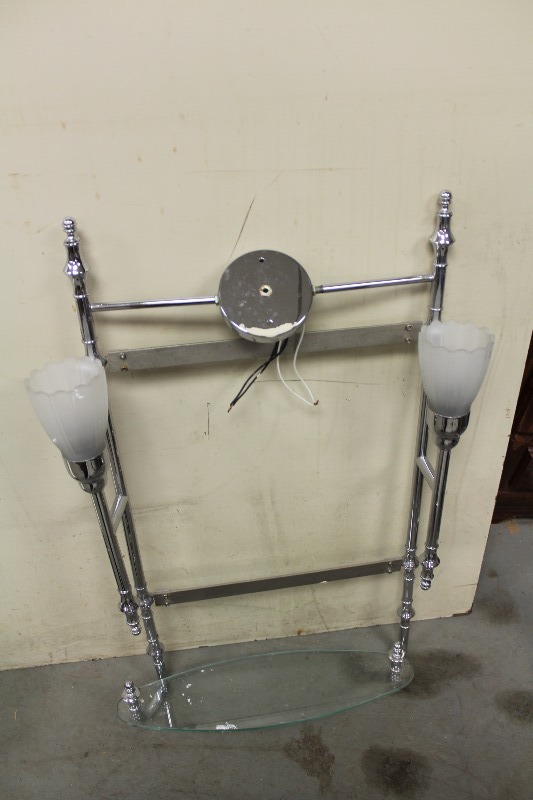 lot 123 image: Bathroom Vanity Fixture with Shelf