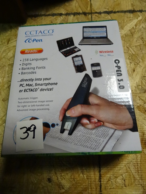 lot 39 image: ECTACO C-Pen 3.0 (Used once but did not work for my purposes)