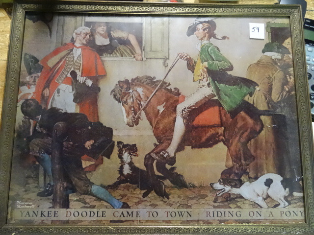 lot 54 image: Vintage 1980 Yankee Doodle Picture