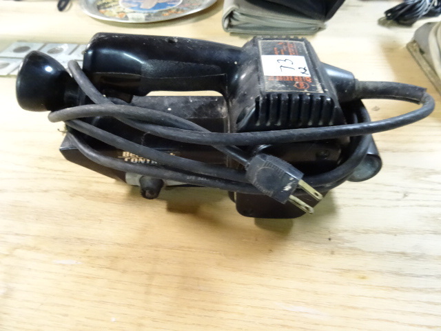 lot 73 image: Shopmate Orbital Sander Model Number 280 CM, JC Penny 2120 2.5 inch Belt Sander