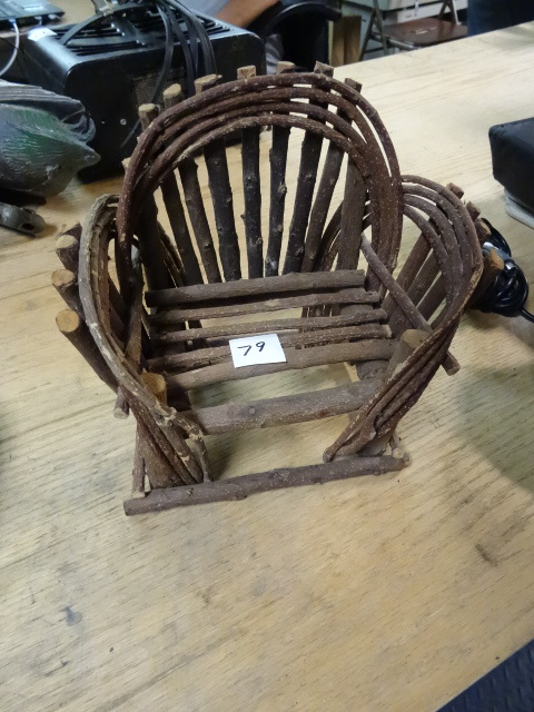 lot 79 image: Twig Furniture ChairLoveseat