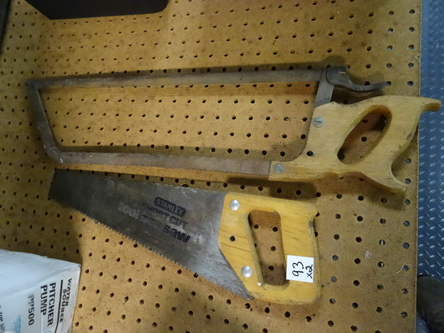 lot 93 image: 2 Hand Saws