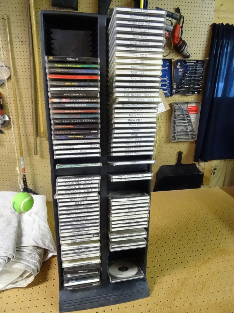 lot 114 image: CDDVD rack with CDs