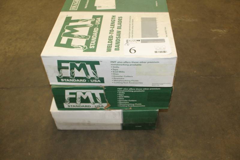 lot 6 image: Lot of (3) Boxes of Band Saw Blades, New In Box