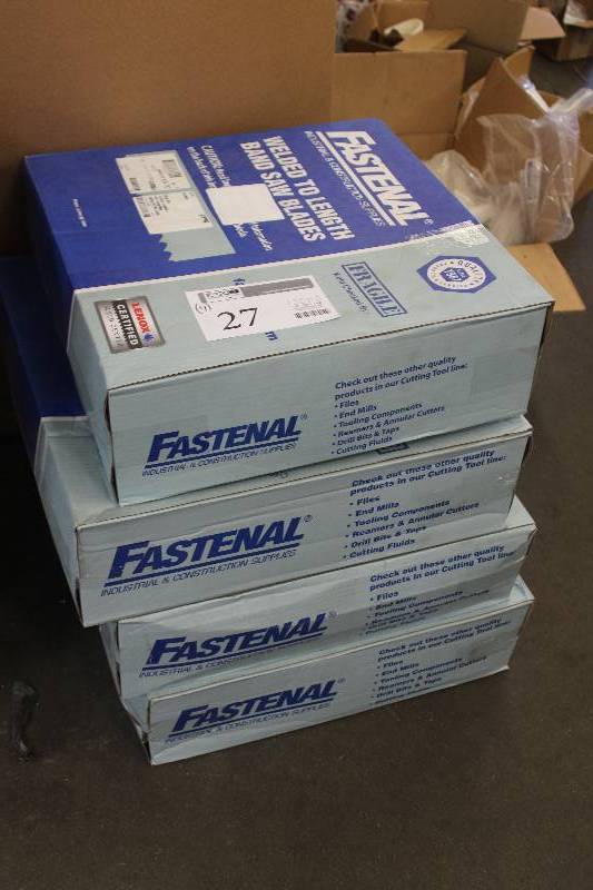 lot 27 image: Lot of (4) Boxes of Band Saw Blades, New In Box