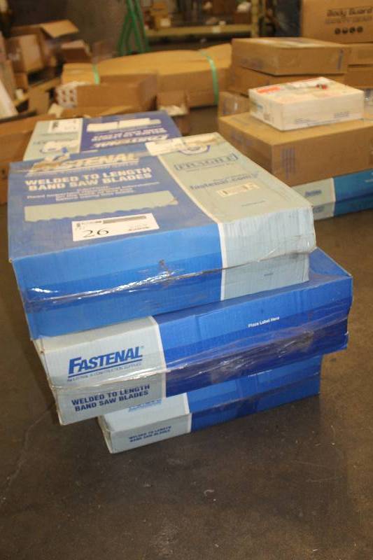 lot 26 image: Lot of (3) Boxes of Band Saw Blades, New In Box