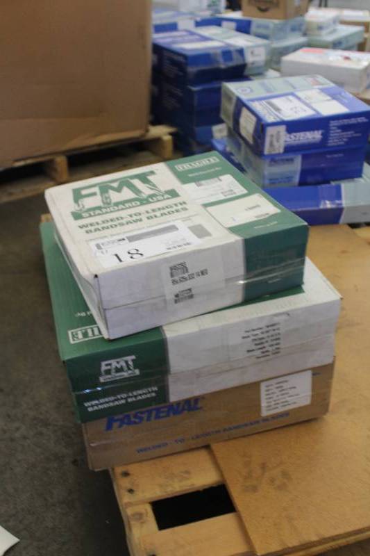 lot 18 image: Lot of (3) Boxes of Band Saw Blades, New In Box