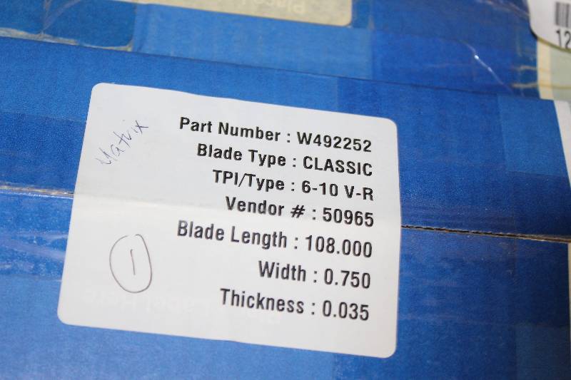 lot 14 image: Lot of (4) Boxes of Band Saw Blades, New In Box