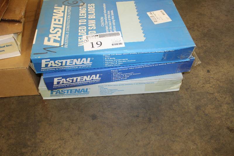 lot 19 image: Lot of (3) Boxes of Band Saw Blades, New In Box