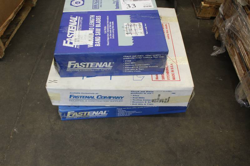 lot 33 image: Lot of (3) Boxes of Band Saw Blades, New In Box