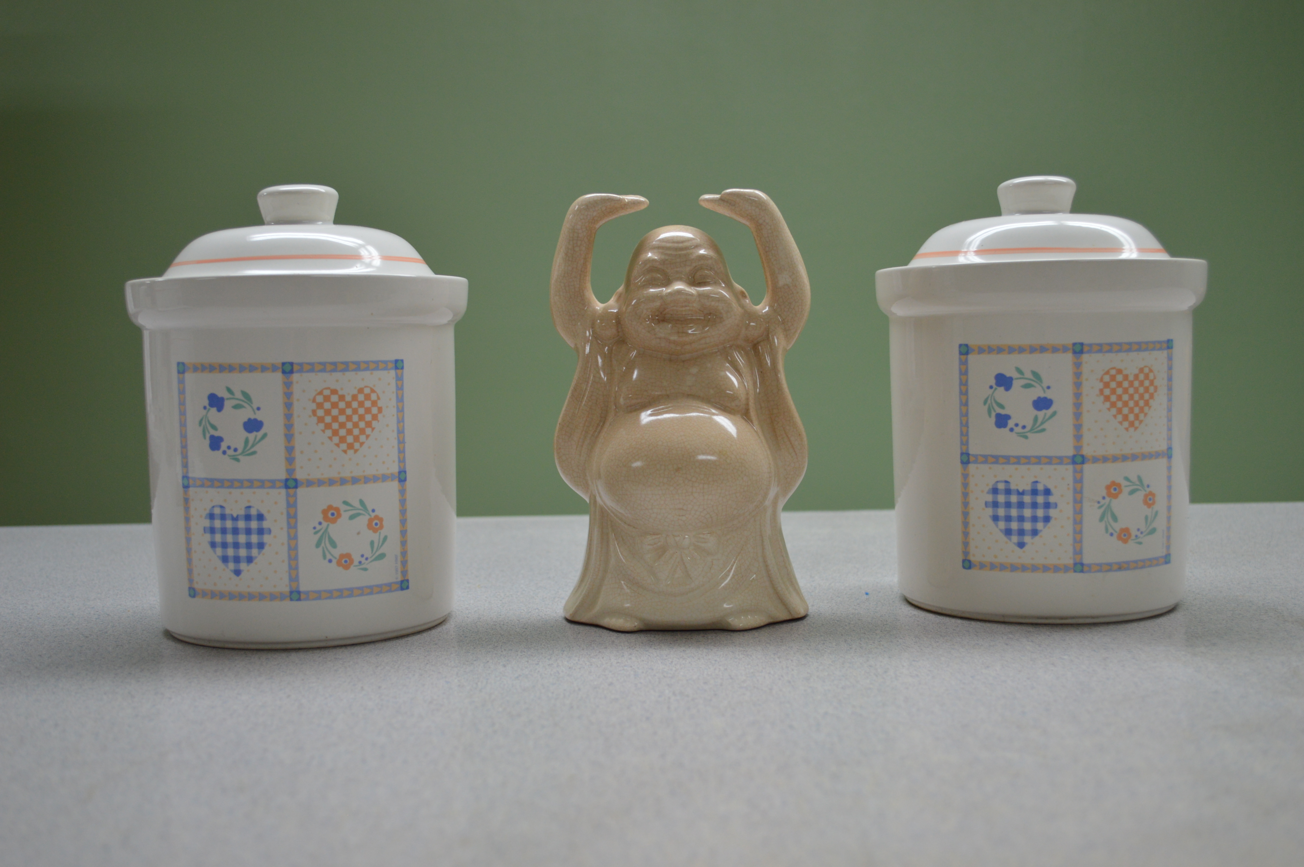 lot 41 image: 2-Ceramic kitchen jars