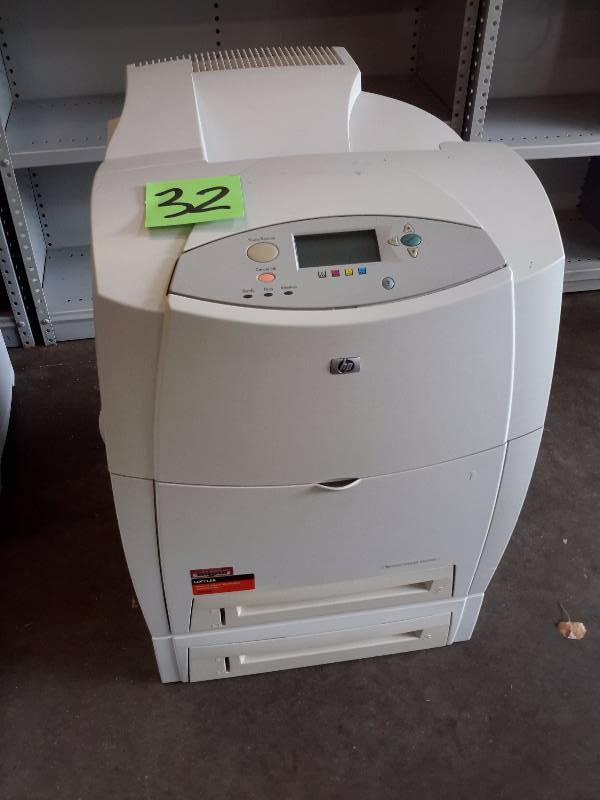 lot 32 image: HP Color LaserJet printer.. 4600 dtn