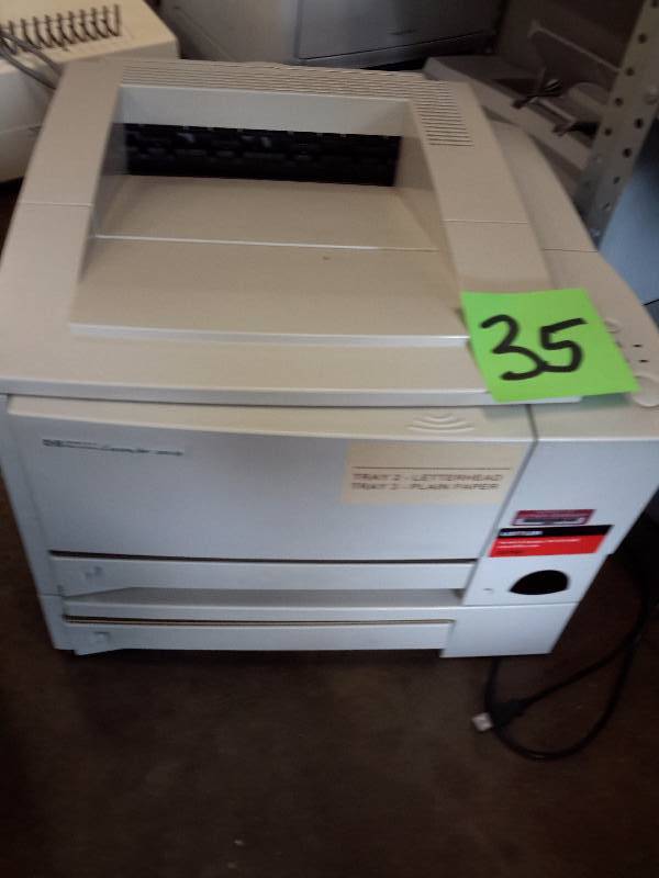 lot 35 image: HP laser Jet 2100 TN Black and White Printer