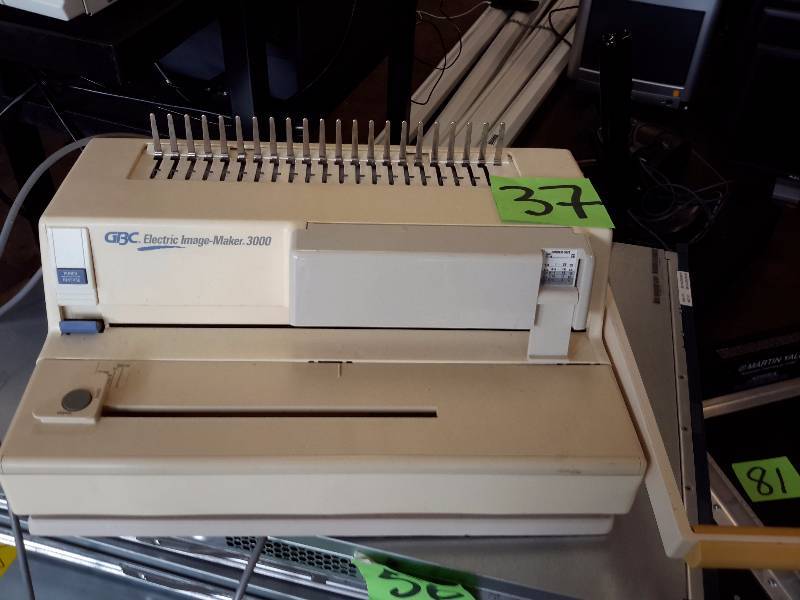 lot 37 image: GBC Electric Image Maker, 3000 Binder