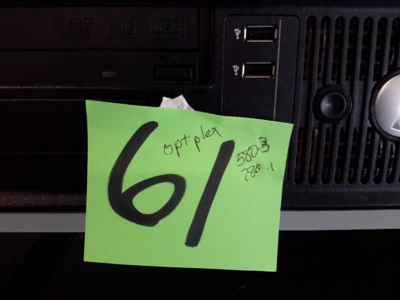 lot 61 image: 3, DELL Optiplex 580  1, OPTIPLEX 780
