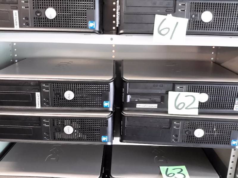 lot 62 image: 3,DELL  OPtiplex 580  1, OPTIPLEX 740