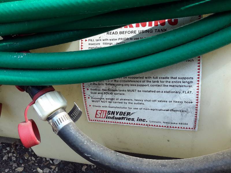 lot 8B image: SNYDER INDUSTRIED, HYDRO QUICK, Chemical Sprayer.