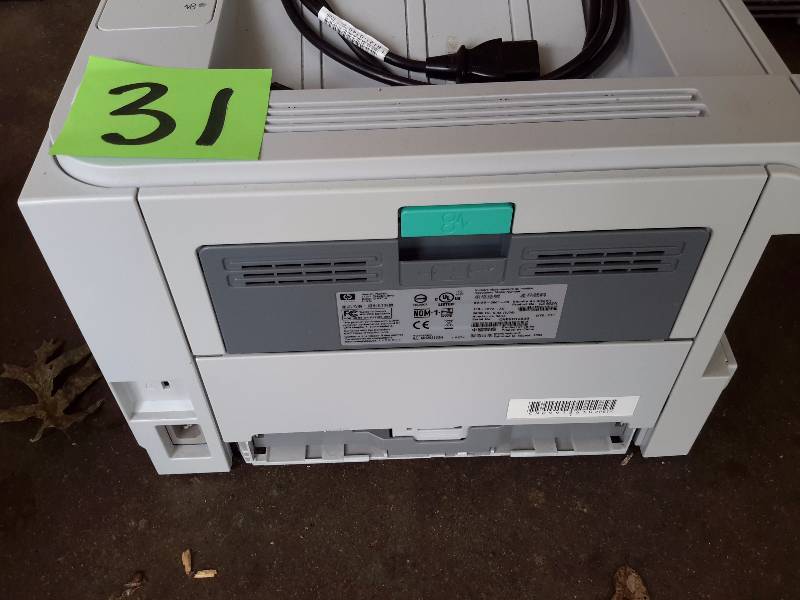lot 31 image: HP laser Jet P2035n Black and White printer
