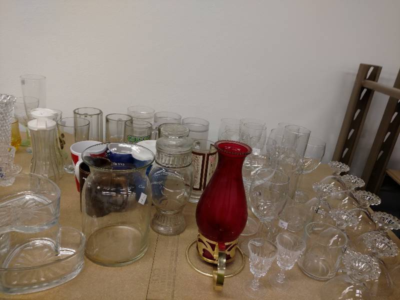 Large Lot of Glassware