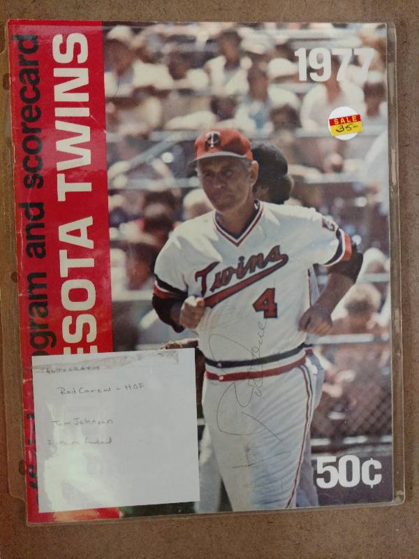 lot 12 image: 1977 Minnesota Twins Program