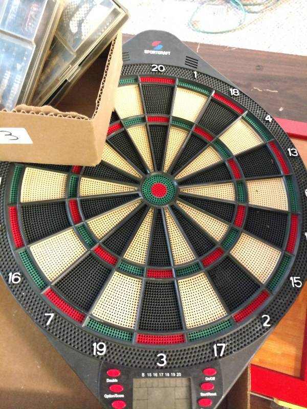 lot 21 image: Dart Board and Darts