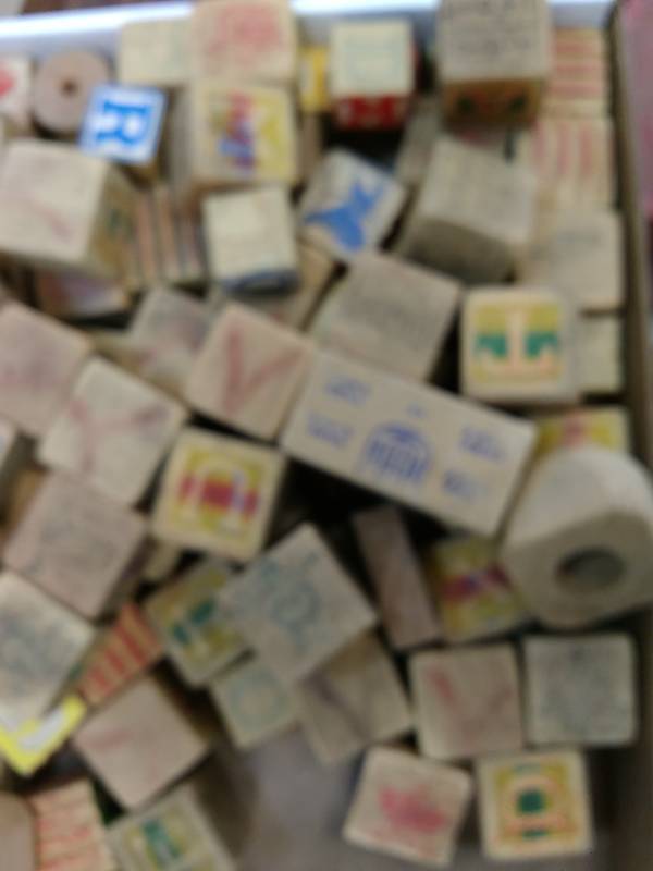 lot 93 image: Vintage Wood Blocks