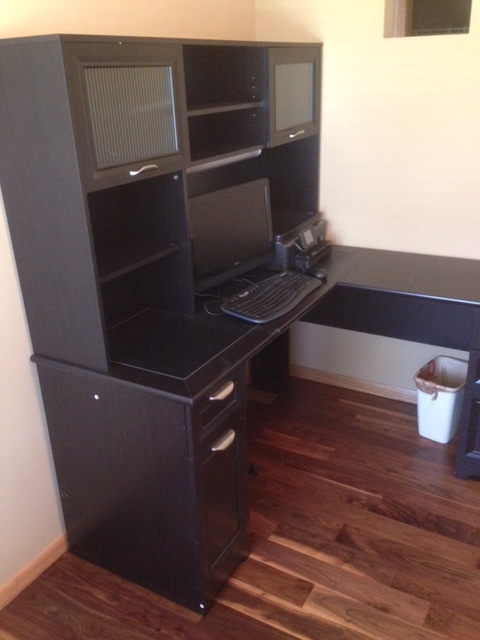 Executive Desk with Leather Top.