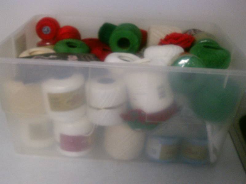 lot 26 image: Crochet yarn and string