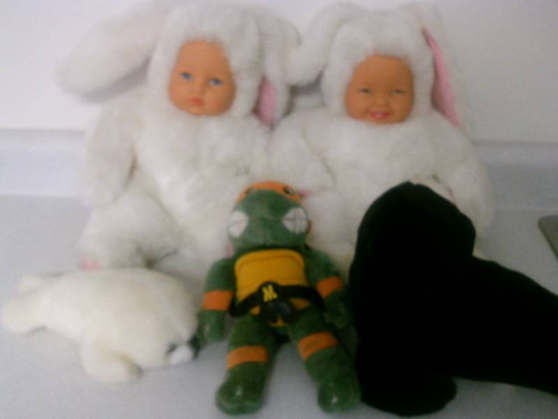 lot 66 image: Plush Toys (5) TMNT Michael Angelo
