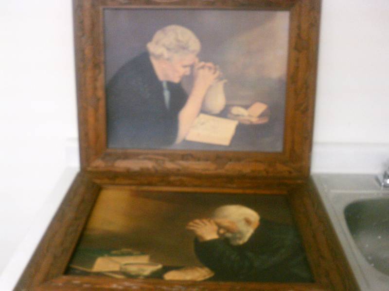 lot 82 image: Vintage Art - Classic Praying man and woman