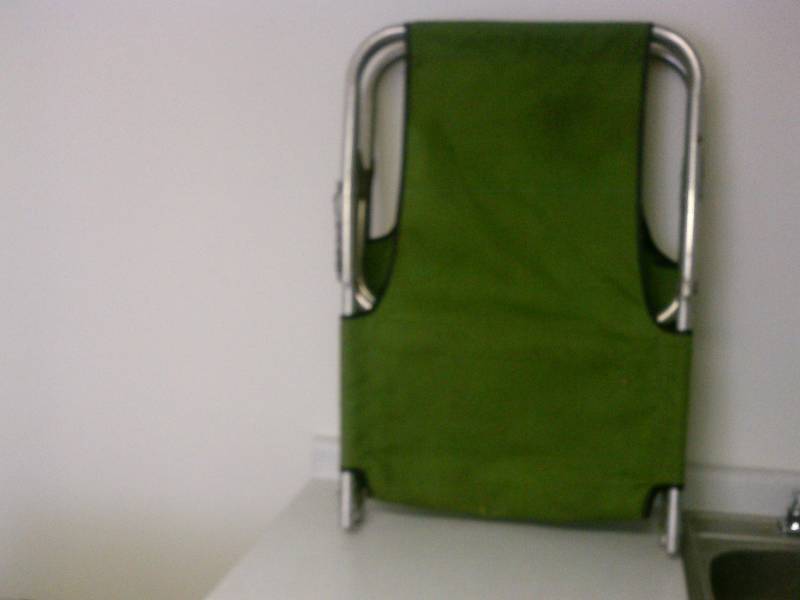 lot 104 image: Vintage Camping Cot, light green