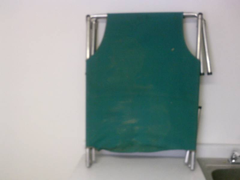 lot 106 image: Vintage Camping Cot, dark green